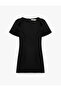 Round Neck Short Balloon Sleeve Mini Dress - 6
