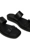 Women's Black Flat Sandals - 4