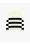 Viscose Blended Long Sleeve Striped Knitwear Polo Collar Sweater - 7