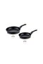 Stone Aluminum Casting 2-Piece Pan Set Black - 5