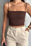 Modal Covered Crop Blouse with Rope Straps - 8