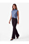Asymmetrical Cut Buttoned Layered High Neck Sleeveless Blouse - 3