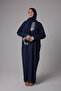 Women's Seasonal One-Piece Hijab Lace Draped Ferace Prayer Dress - 2