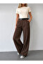 Brown Belted Palazzo Trousers Original Cut - 6