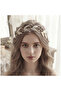 Pearl-Studded Helen Model Bridal Crown-Crown-Engagement-Wedding-(Gold Detailed) - 2