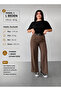 Brown Belted Palazzo Trousers Original Cut - 4