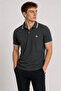 100% Cotton Men's Polo Collar Smoked T-shirt, Colorful Striped Short Sleeve Segmented Model, Mountain Logo Design - 2