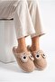 Women's Plush House Slippers with Frog Figure, Winter Warm, Closed Toe, Soft Sole, Comfortable Slippers - 3