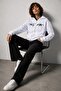 Embroidery Detailed Zippered Comfortable Hooded Women's Top - 2