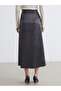 Trendlucky Patterned Satin Skirt with a Difference - 4