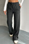 Soft Textured Lace-Up Comfortable Pants - 2