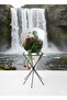 Premium Bouquet Carrying Paper Case – Flower Presentation Case with Handle – Luxury White Decorative Bouquet Cobalt in 25-Pack - 8