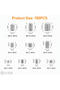 100pcs 100/200pcs 304 Stainless Steel Allen Head Grub Screw Hex Set Assortment Cup Point Fasteners f - 2