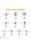 100pcs 100/200pcs 304 Stainless Steel Allen Head Grub Screw Hex Set Assortment Cup Point Fasteners f - 3