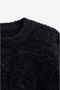 Black Soft Short Sleeve Sweater - 3