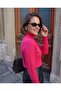 Plain Fishing Collar Basic Sweater - 2
