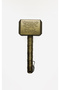 Thor Hammer Shaped Magnetic Bottle Opener Metal Keychain Opener-Gold Color