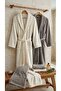 Velvet Jacquard Bathrobe Set 6 Pieces