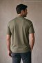 Men's Trend Mercerized Double Pocket Khaki Polo Collar T-Shirt - 4