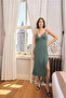 Floral and Leaf Patterned Lace and Low-Cut Dressing Gown Set - 7