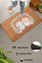 Door Mat 45X70Cm Non-Slip Base Decorative Indoor Outdoor Cute Owl Pair - 3