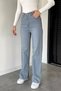Women's High Waist Palazzo Jean Denim Pants - 2