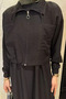 Ruffled Hem, Elastic Waist, Cardigan Combination, Hijab Dress - 3