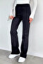 Women's Plus Size Front Green Flared Pants