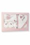 Baby Girl Bathrobe Set with Tulip Pattern - 5