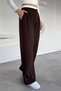 Women's High Waist Pleated Palazzo Pants - 2