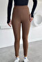 Women's Raised Leather Leggings - 3