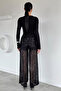 Women's Elastic Waist Shorts Lined Sequin Transparent Pants - 4