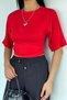 Women's Waist Drawstring T-Shirt - 5