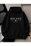 Unisex Men/Women Milano Colorful Custom Printed Cotton Oversize Hooded Sweatshirt