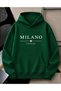 Unisex Men/Women Milano Colorful Custom Printed Cotton Oversize Hooded Sweatshirt