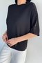 Women's T-Shirt with Ruched Shoulders - 3
