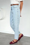 Women's High Waist Jeans with Belt Accessory - 3