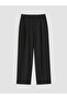 Black Relax Fit Men's Pleated Trousers - 2