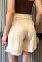 Women's High Waist Tencel Fabric Shorts - 4