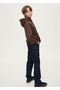 Navy Blue Boy's Loose Fit Jeans 7513 - 2