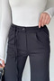 Buttoned Palazzo Trousers - 3