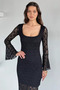 Slit Lace Detailed Evening Dress - 3