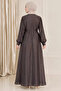 Waist-Tied Segmented Hijab Dress - 4