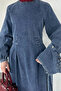 Vest Combination Denim Jean Hijab Dress - 6