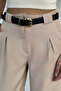 Women's Palazzo Trousers with Belt Accessories - 4