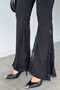 Women's Lace Lycra Spanish Flare Pants - 4