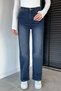 Women's High Waist Palazzo Jean Denim Pants - 2