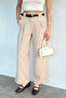 Women's Palazzo Trousers with Belt Accessories - 2