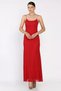 Women's Evening Dress with Rope Straps and Stones - 2