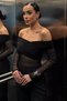 Women's Madonna Collar Sleeveless Tulle Garnished Evening Dress Jumpsuit - 2